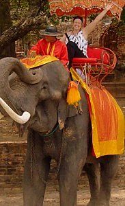 Riding an Elephant