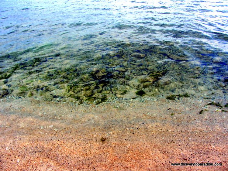 The clear water of Gili Trawangan