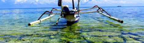 Gili Meno Boat in Water, Gili Islands