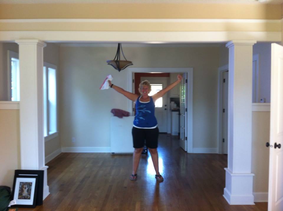 Val in her empty house