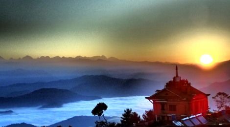 nepal sunrise nagarkot